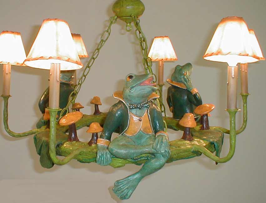 "Frog Chandelier" and Frog light fixtures